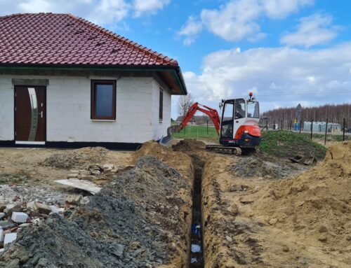 Jelonki – projekt, budowa przyłącza wody i oczyszczalni dla p.Mariusza